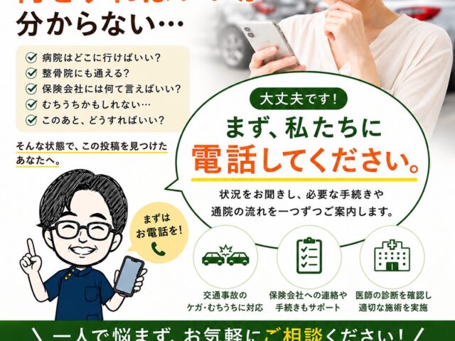 交通事故にあって、今スマホで検索しているあなたへ
